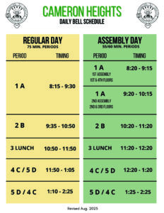 Bell Schedule